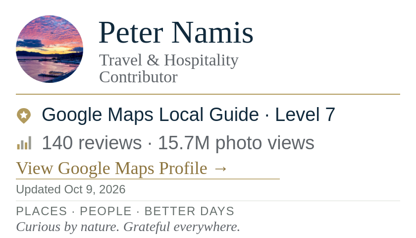 Current Peter Namis email signature